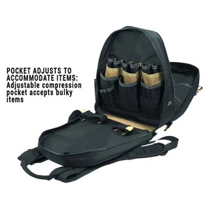 Sac à dos pour outils de charpentier BSCI Factory 1134, robuste, 44 poches, avec support dorsal rembourré et outils - Product Image 4