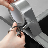 Ruban adhésif en aluminium robuste, résistant à la chaleur, imperméable, pour réparation de conduits, étanchéité, isolation de toiture HVAC