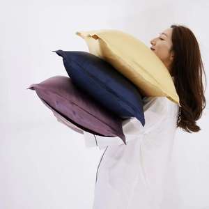 ปลอกหมอนผ้าไหม100% บริสุทธิ์ซักได้, มีซิปหรือซองปลอกหมอนผ้าไหมขนาด22มม. 50*70ซม. - Product Image 1