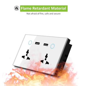 Enchufe de Pared Inteligente LEDEAST WG01 con Control Remoto WIFI, Doble USB, Tuya, para Reino Unido y Estados Unidos, con Función de Medición de Electricidad - Product Image 4