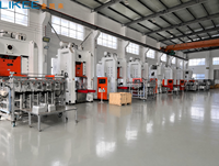 Machine de fabrication de barquettes en aluminium 4 cavités 63 tonnes à cadre en C pour barquettes de 450 ml LK-T63
