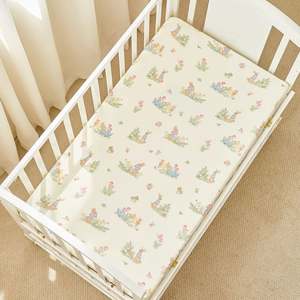 Sábana Ajustable para Cuna de Bebé, Duradera, Transpirable, de Algodón, para Niños y Niñas - Product Image 6