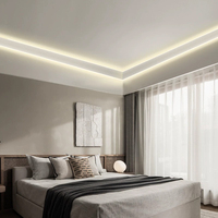Fabricant direct, luminaire linéaire triangulaire à LED série 6000, sur mesure, moderne, blanc, carré, en aluminium, pour villa, hôtel