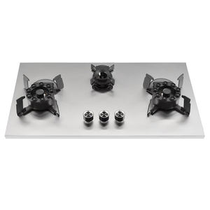 موقد غاز مدمج عالي الكفاءة بشعلتين من الفولاذ المقاوم للصدأ يعمل بالغاز الطبيعي والغاز المسال موفر للطاقة لمطابخ تقديم الطعام - Product Image 3