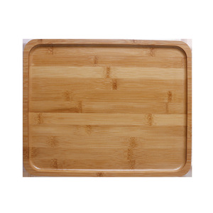 Plateau rectangulaire en bambou de style japonais, plateau de service en bois massif pour café, thé, pain, usage hôtelier - Product Image 5