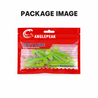 Señuelo de Pesca de PVC Personalizable de 6.5cm y 2.5g, 6 Colores, Atrayente de Peces, Señuelo Suave con Cola de Paleta, Señuelo Suave con Cola en T para Lubina y Trucha