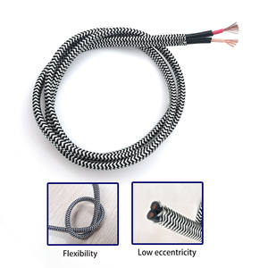 <span class=keywords><strong>Cable</strong></span> de Altavoz de Dos Vías de Alta Calidad, 14 AWG OFC, 100-300W, <span class=keywords><strong>2</strong></span> Núcleos, Cubierta Plana de PVC Negra, Funda de Nailon - Product Image 4