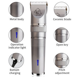 निर्माता रिचार्जेबल कम शोर पालतू इलेक्ट्रिक बाल क्लिपर शेवर सिरेमिक ब्लेड बिल्ली और कुत्ते बालों की क्लिपर - Product Image 3