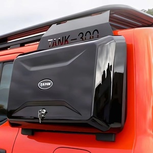 Boîte de rangement latérale en plastique ABS noir brillant, étanche, installation sans perçage, tout-terrain pour GWM 300, vente en gros d'usine - Product Image 5