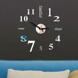Reloj de Pared Digital 3D de Acrílico con Movimiento Hangzhou, Tamaño 40cm - Product Image 2