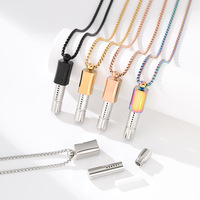 Bijoux de mode Breath Trainer Inhalateur sans vapeur Collier respiratoire pour arrêter de fumer/Soulagement de l'anxiété et du stress