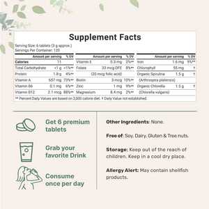 OEM ODM GMP compresse di Spirulina biologica pillole con proteine vegane e clorofilla supporta la salute antiossidante, intestinale e dell'equilibrio del sangue - Product Image 2
