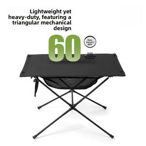 Table pliante en alliage d'aluminium ultra-légère portable moderne personnalisée pour le camping, le pique-nique, la moto, les voyages, la pêche, la plage, l'extérieur - Product Image 5