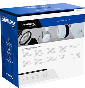 Hyper X <span class=keywords><strong>Cloud</strong></span> Stinger 2 <span class=keywords><strong>Core</strong></span> ชุดหูฟังสําหรับเล่นเกมแบบครอบหูน้ําหนักเบาสําหรับชุดหูฟัง PlayStation พร้อมไมโครโฟน - Product Image 2