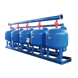Filtre à eau en sable de silice agricole avec moteur PLC pour l'irrigation des fermes, l'<span class=keywords><strong>osmose</strong></span> inverse et la dessalement, 200 000 L/heure, garantie 1 an - Product Image 1