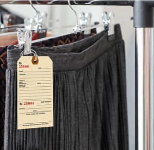 Étiquettes de réparation numérotées séquentielles personnalisées avec ficelle Étiquettes de réparation en carton pour l'entretien de l'équipement Étiquettes d'<span class=keywords><strong>avis</strong></span> de prix avec talon - Product Image 4