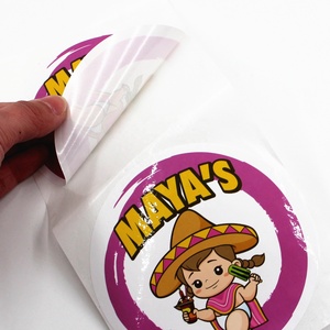 สติกเกอร์ฉลากกลม กันน้ำ สติกเกอร์โลโก้แบบกำหนดเองสำหรับขวดเครื่องดื่ม สติกเกอร์ฉลากแบบ <span class=keywords><strong>Kiss</strong></span> Cutting แบบม้วน - Product Image 2