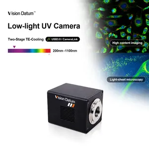 Easy Integrated 4.2MP 100fps GSENSE 200-1100nm Low-light Two-stage TE-cooling USB3.0/CameraLink UV Camera Fluorescence Image