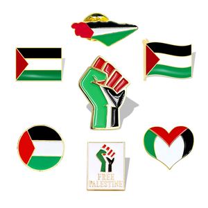 Broche de Metal con la Bandera de Palestina, Venta al por Mayor de Joyería de Palestina, Pin de Palestina en Apoyo a la Libertad Palestina - Product Image 1