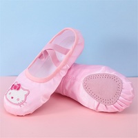 Chaussures de ballet en dentelle pour filles Chaussures d'acrobatie en satin pour enfants Chaussures de scène à semelle souple