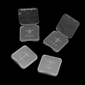 <span class=keywords><strong>2</strong></span> In 1 Standaard Geheugenverpakking Kaarthouder Micro Sd Tf Kaart Opslag Transparante Plastic Dozen - Product Image 1