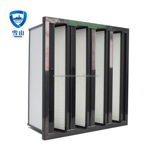 Filtre à air HEPA en V personnalisé 592x592x292, type boîte, à haut volume d'air pour système de ventilation de salle blanche industrielle - Product Image 2