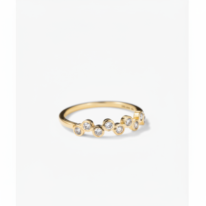 Bague Ziggy en laiton vintage à la mode, 6 mm, style bohème, bijoux ethniques avec placage rhodium - Product Image 1