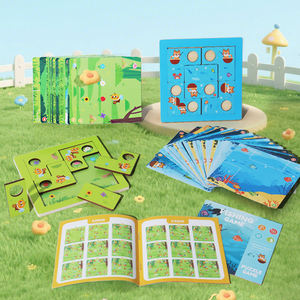 Nuevo rompecabezas de madera Abeja Recogida de miel y gatito Tema de pesca Rompecabezas de pensamiento lógico Juguete de rompecabezas para niños - Product Image 1