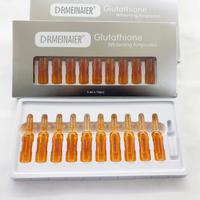 Ampoule Visage Bio Éclaircissante OEM avec Aloe Vera & Glutathion Acide Hyaluronique pour Sérum Hydratant Anti-acné Revitalisant