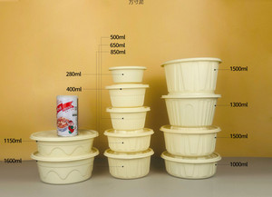 Boîtes à emporter écologiques biodégradables en amidon de maïs, contenants jetables pour plats à emporter, bols à déjeuner, compatibles micro-ondes - Product Image 3