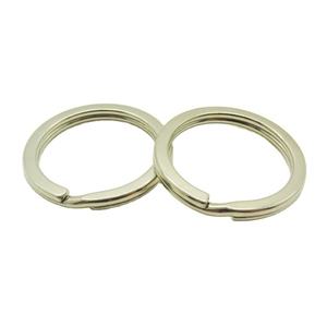 Porte-clés personnalisé EWANG Factory, porte-clés rond plat en métal argenté, à faire soi-même, pour porte-clés - Product Image 2