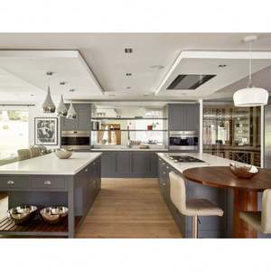 Factory Price Custom Complete Modern White Shaker Designs Lacquer Modular Kitchen Cabinet <b>Cupboard</b> Kitchen Island Furniture - Product Image 3