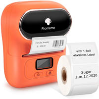 Prix d'usine - Imprimante thermique miniature Phomemo M110 avec code QR - Imprimante thermique portable de 80 mm - Imprimante thermique Bluetooth miniature