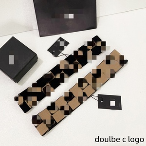 Diadema de Moda, Nueva Llegada, 4 cm de Ancho, Diademas Deportivas, Marca Famosa, Logotipo Doble <span class=keywords><strong>C</strong></span>, Tela de Satén, Diadema de Diseñador para Mujeres y Niñas - Product Image 2