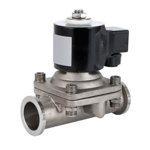 COVNA B2Bclearance Sale <b>Tri</b> <b>Clamp</b> Two Way Stainless Steel Food Grade Sanitary 1.5 Inch Water Solenoid Valve - Product Image 1