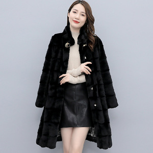 Plus Size <span class=keywords><strong>pelliccia</strong></span> di visone cappotto invernale <span class=keywords><strong>con</strong></span> Zip grande <span class=keywords><strong>cappuccio</strong></span> da donna abbigliamento nero lungo in <span class=keywords><strong>pelliccia</strong></span> sintetica - Product Image 5