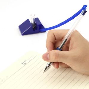 Secure Stand Type Counter Custom Reception Desk <b>Pen</b> 0.5mm <b>Pens</b> Sports Logo Plastic Body 1.0mm Writing Width Gel Ink Desktop Coil - Product Image 3