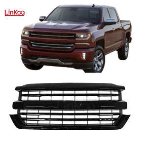 Nouvelle calandre de pare-chocs avant 84056783 pour <span class=keywords><strong>Silverado</strong></span> 1500 <span class=keywords><strong>Z71</strong></span> 2016 <span class=keywords><strong>2017</strong></span> 2018 ABS Noir brillant - Product Image 1