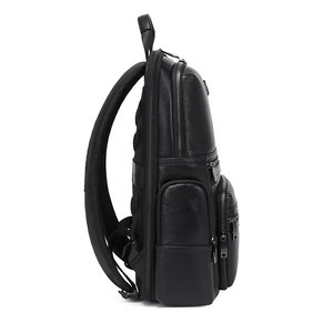 Mochila <span class=keywords><strong>de</strong></span> Hombre Personalizada con Logotipo, Cuero <span class=keywords><strong>de</strong></span> Vaca, 18 Litros <span class=keywords><strong>de</strong></span> Volumen, Compatible con Portátil <span class=keywords><strong>de</strong></span> 16 Pulgadas, Carga USB, Fábrica Guangzhou - Product Image 3