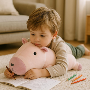 Peluche de Capibara Rosa Kawaii para Dormir, Juguete de Peluche Suave y Adorable, Almohada de Peluche para Niños Pequeños, Muñeco de Capibara para Abrazar - Product Image 6