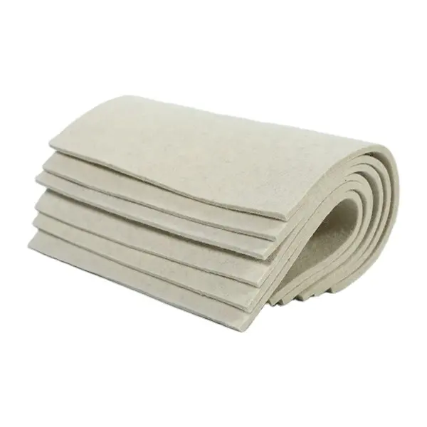 Wholesale industrial wool pressed felt 1mm 2mm 3mm thickness 1*1m sheet with white color