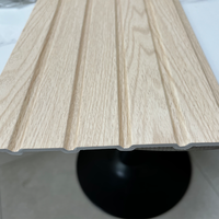 Nuevo Producto Panel de Pared de PVC WPC de Alta Calidad, Rejilla Plana Sólida, Adecuado para Decoración de Interiores