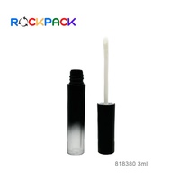 Tubes de mascara noirs vides personnalisés de 3 ml avec applicateur à brosse, tubes d'eye-liner