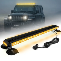 43 pouces 7P barre de lumière LED d'urgence automatique 4 côtés COB ambre avertissement éclairage de sécurité pour camion tout-terrain ATV bateau véhicule