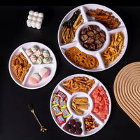 Plateaux à neuf compartiments biodégradables pour emballage alimentaire et plats jetables personnalisés en papier pour le camping (bagasse de canne à sucre)