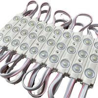 Module LED jaune haute luminosité 3LED 12V IP65 1,5W pour enseigne lumineuse à lentille injectée