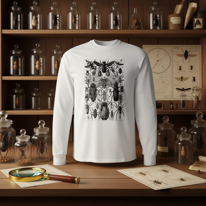 Camiseta de manga larga con estampado de insectos, colección de especies, entomología vintage - Product Image 3