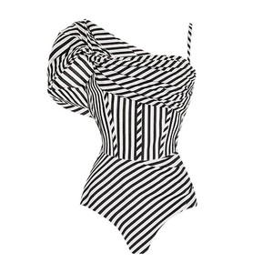 New Hot Sexy <strong>Swimming</strong> <strong>Costume</strong> Women Ruffled Ruffle Striped Mesh Long <strong>Skirt</strong> Swimsuit Suit Beachwear - Product Image 5