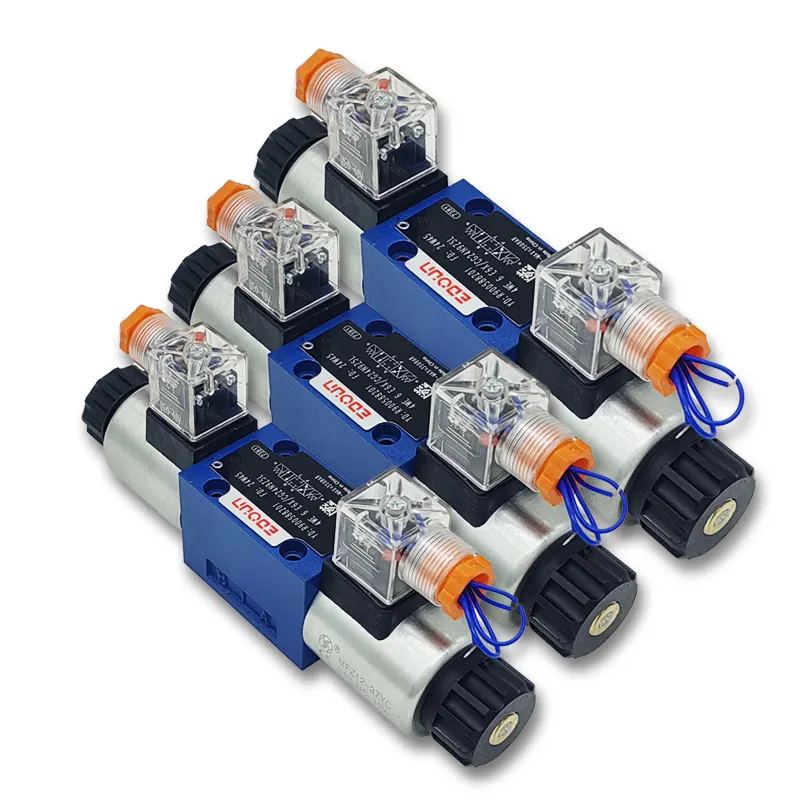 Fabricantes de China, venta al por mayor, válvula Rexroth de control direccional de solenoide hidráulico de 220 voltios y 24V