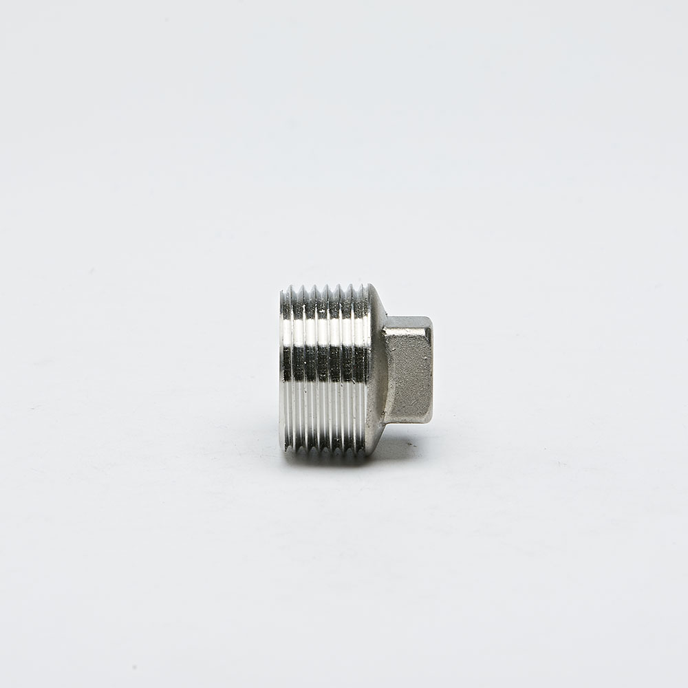 Stainless Steel Pipe Connector NPT/BSP Male Square Fitting Plug 1/2 Inch